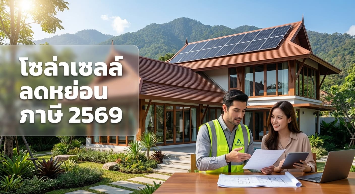 โซล่าเซลล์ ลดหย่อน ภาษี 2569 ติดตั้งโซล่าเซลล์เชียงใหม่สุดคุ้มกับ เอนีเทค (Aneetech)